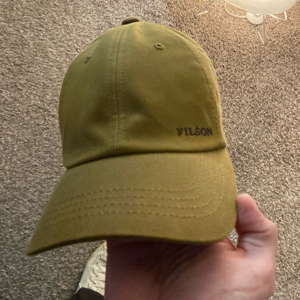 Filson oiled tin cloth hat